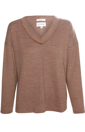 Ribbed Pullover Knit Slide 1