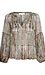 Printed Long Sleeve Woven Top Thumb 1