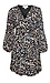 Animal Print Faux Wrap Dress Thumb 1