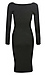 Sweetheart Neck Sweater Midi Dress Thumb 2