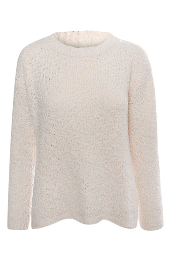 Oversized Textured Sweater Slide 1