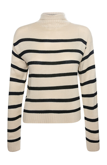 Striped Turtleneck Sweater Slide 1