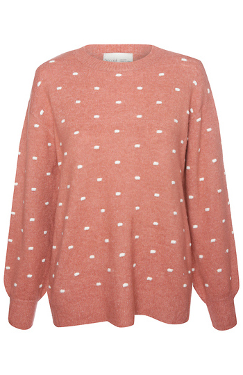 Polka Dot Pullover Sweater Slide 1