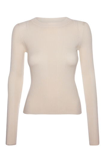 Textured Long Sleeve Knit Top Slide 1