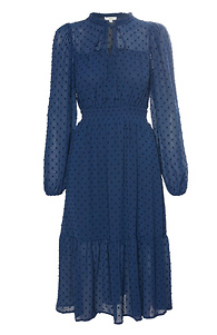 Swiss Dot Tiered Dress Slide 1