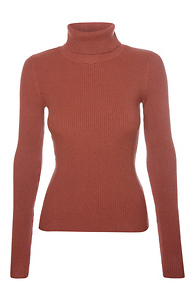 Long Sleeve Turtleneck Sweater Top Slide 1