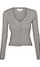 Buttoned Front Long Sleeve Knit Top Thumb 1