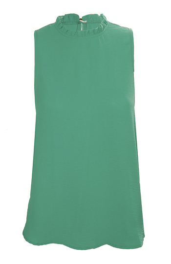 Mock Neck Sleeveless Top Slide 1