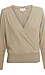 Surplice Brushed Knit Top Thumb 1