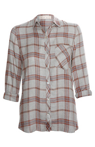 Plaid Button Down Shirt Slide 1