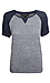 Liverpool Short Sleeve Raglan Knit Top Thumb 1