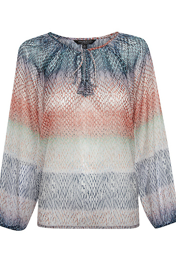 Liverpool Shirred Blouse Slide 1