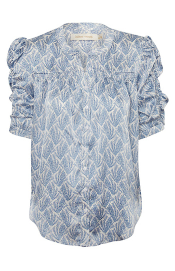Bishop + Young Ruched Sleeve Blouse Slide 1