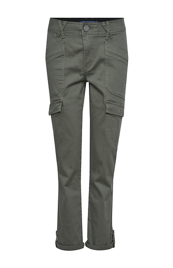 Democracy High Rise Roll Cuff Utility Pants Slide 1