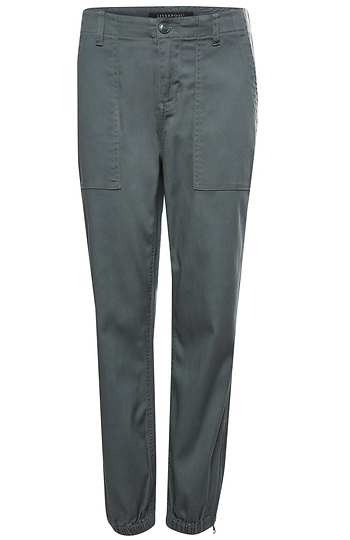 Liverpool Crop Utility Pant with Zip Hem Slide 1