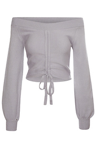 Ruched Long Sleeve Top Slide 1