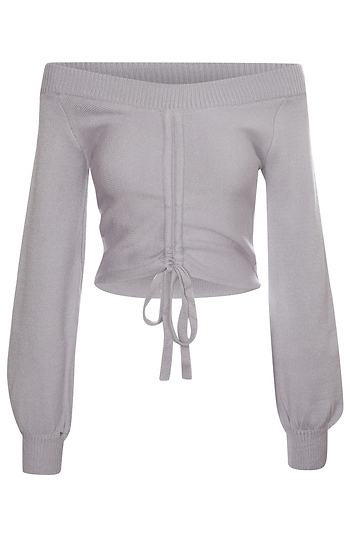 Ruched Long Sleeve Top Slide 1