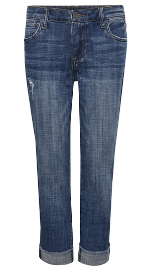 Kut from the Kloth Crop Straight Leg Jean Slide 1