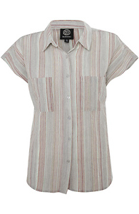 Button Front Striped Top Slide 1