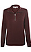 Super Soft Half Zip Rib Collar Sweatshirt Thumb 1