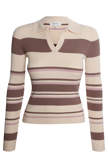 Long Sleeve Striped Top Slide 1