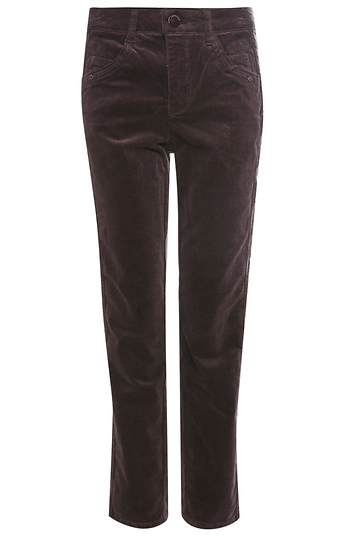 Democracy High Rise Slim Straight Corduroy Crop Slide 1