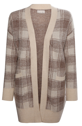 Plaid Sweater Cardigan Slide 1