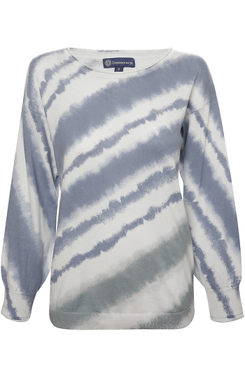 Democracy Striped Pullover Top Slide 1
