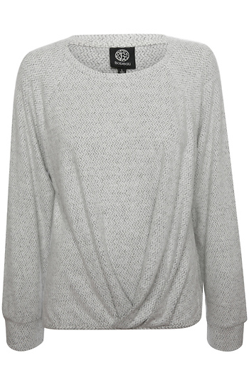Brushed Faux Twist Long Sleeve Slide 1