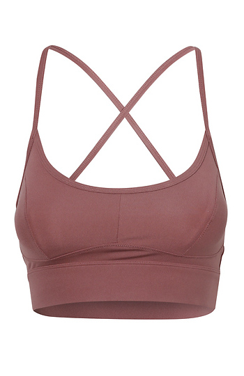 Cross Back Sports Bra Slide 1