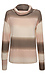 Cowl Neck Ombre Striped Pullover Thumb 1