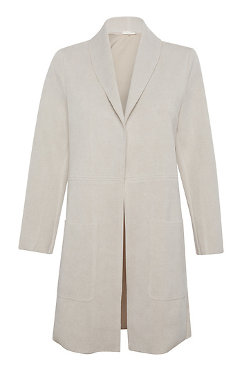 Open Front Long Coat Slide 1