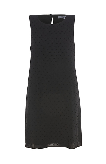 Swiss Dot Shift Dress Slide 1