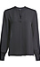 Long Sleeve Front Pleat Blouse Thumb 1