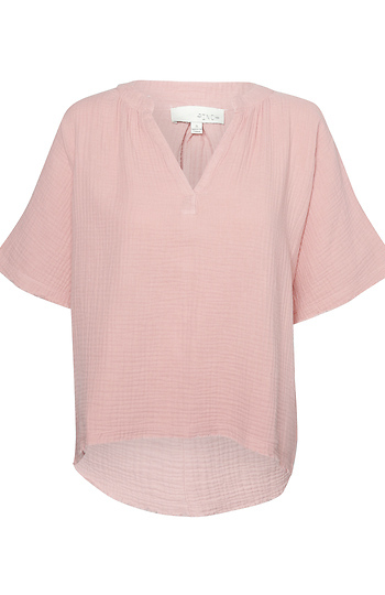 V-Neck Short Sleeve Top Slide 1