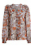 Floral Print Top With Ruffles Thumb 1