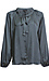 Split Neck Blouse with Adjustable Tie Thumb 1