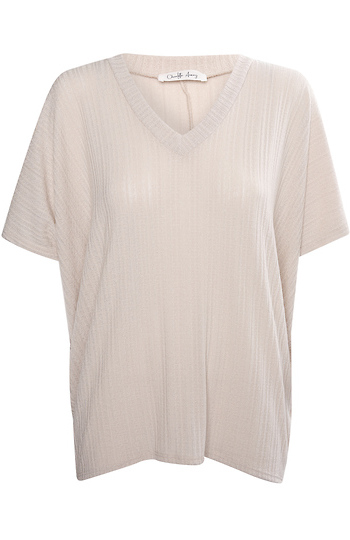 Knit V-Neck Slide 1