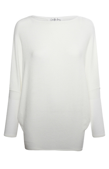 Boat Neck Long Sleeve Slide 1