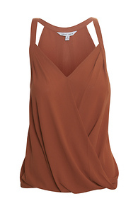 Surplice Halter Style Blouse Slide 1