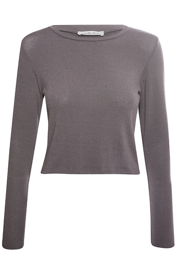 Cropped Long Sleeve Tee Slide 1