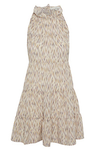 Printed Mock Neck Mini Dress Slide 1