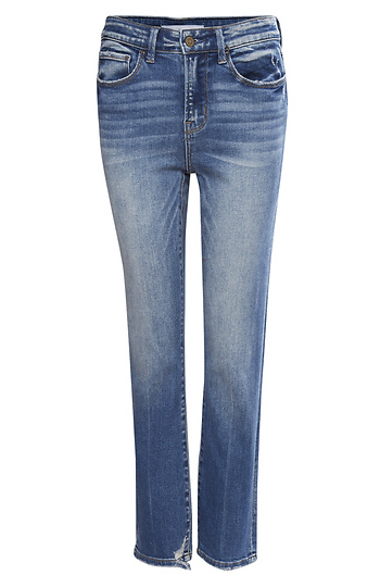 Mid Rise Slim Straight Crop Slide 1