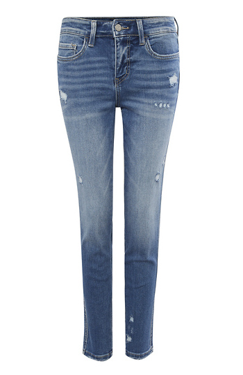 Mid Rise Crop Denim Slide 1