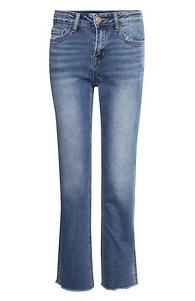 Mid-Rise Straight Crop Jean Slide 1