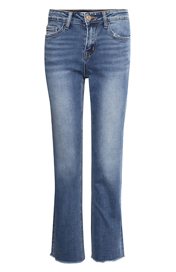 Mid-Rise Straight Crop Jean Slide 1