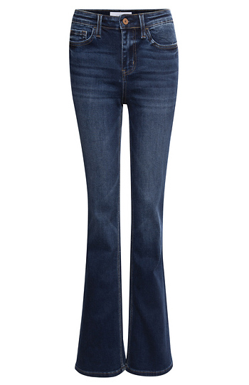 High Rise Mini Flare Jean Slide 1