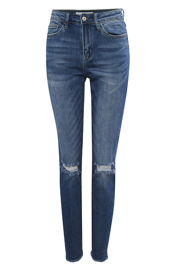 High Rise Ankle Denim Slide 1