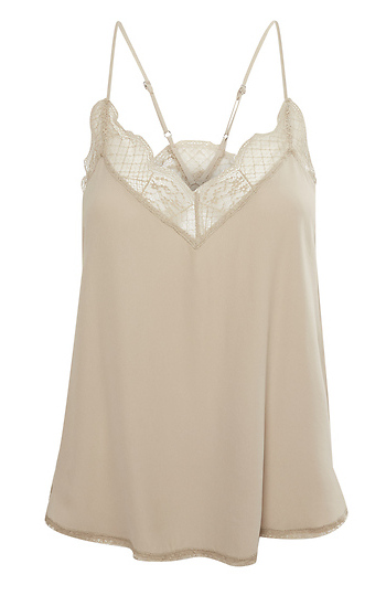 Lace Trim Cami Slide 1