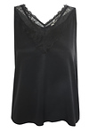 Sleeveless Lace Trim Tank